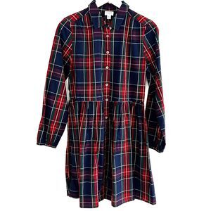 New J.Crew Plaid Shirt Dress Shirtdress Size 6 Holidays Christmas Preppy NWT